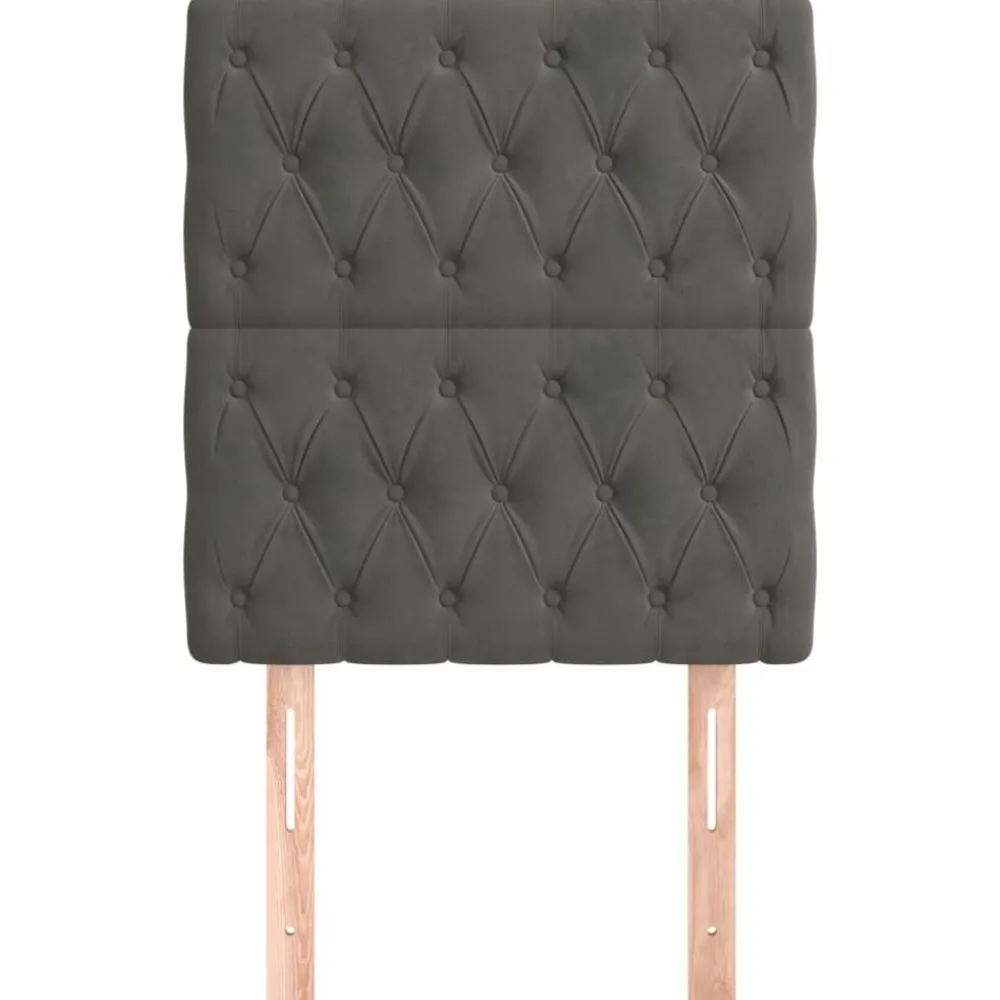 vidaXL Tête de lit 80x7x118/128 cm Velours