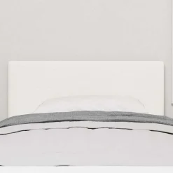 vidaXL Tête de lit LED Crème 100 cm Tissu en velours côtelé