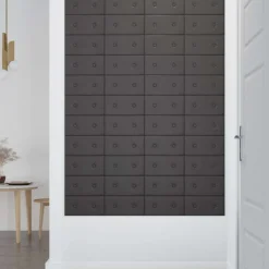 vidaXL Tête de lit murale 12 pcs 30 x 15 cm Simili cuir