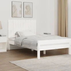vidaXL Tête de lit murale 108x3x60 cm Bois massif de pin