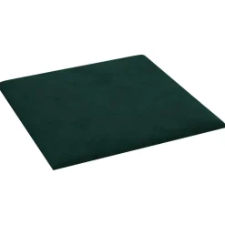 Matériaux De Construction-vidaXL Tête de lit murale 12 pcs 30 x 30 cm Velours Vert foncé