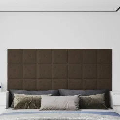 vidaXL Tête de lit murale 12 pcs 30 x 30 cm Simili cuir