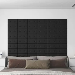 vidaXL Tête de lit murale 12 pcs 30 x 15 cm Simili cuir