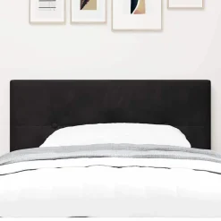 Lits & Accessoires-vidaXL Tête de lit 80 cm Velours Noir
