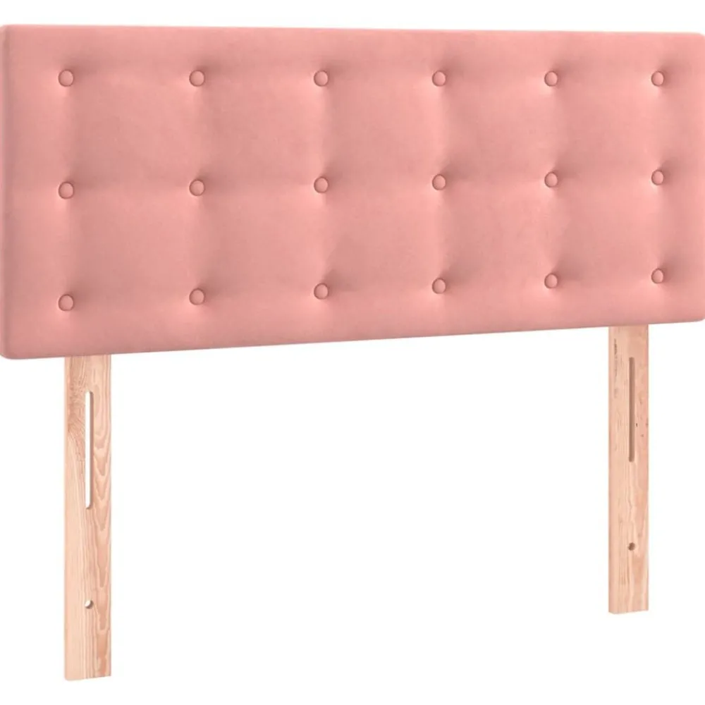 Lits & Accessoires-vidaXL Tête de lit 80x5x78/88 cm Velours Rose