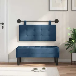 vidaXL Tête de lit suspendue Montage mural tissu