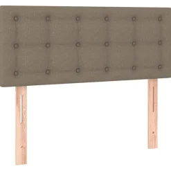 Lits & Accessoires-vidaXL Tête de lit 80x5x78/88 cm Tissu Taupe