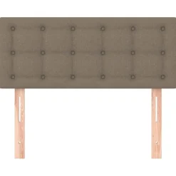 Lits & Accessoires-vidaXL Tête de lit 80x5x78/88 cm Tissu Taupe