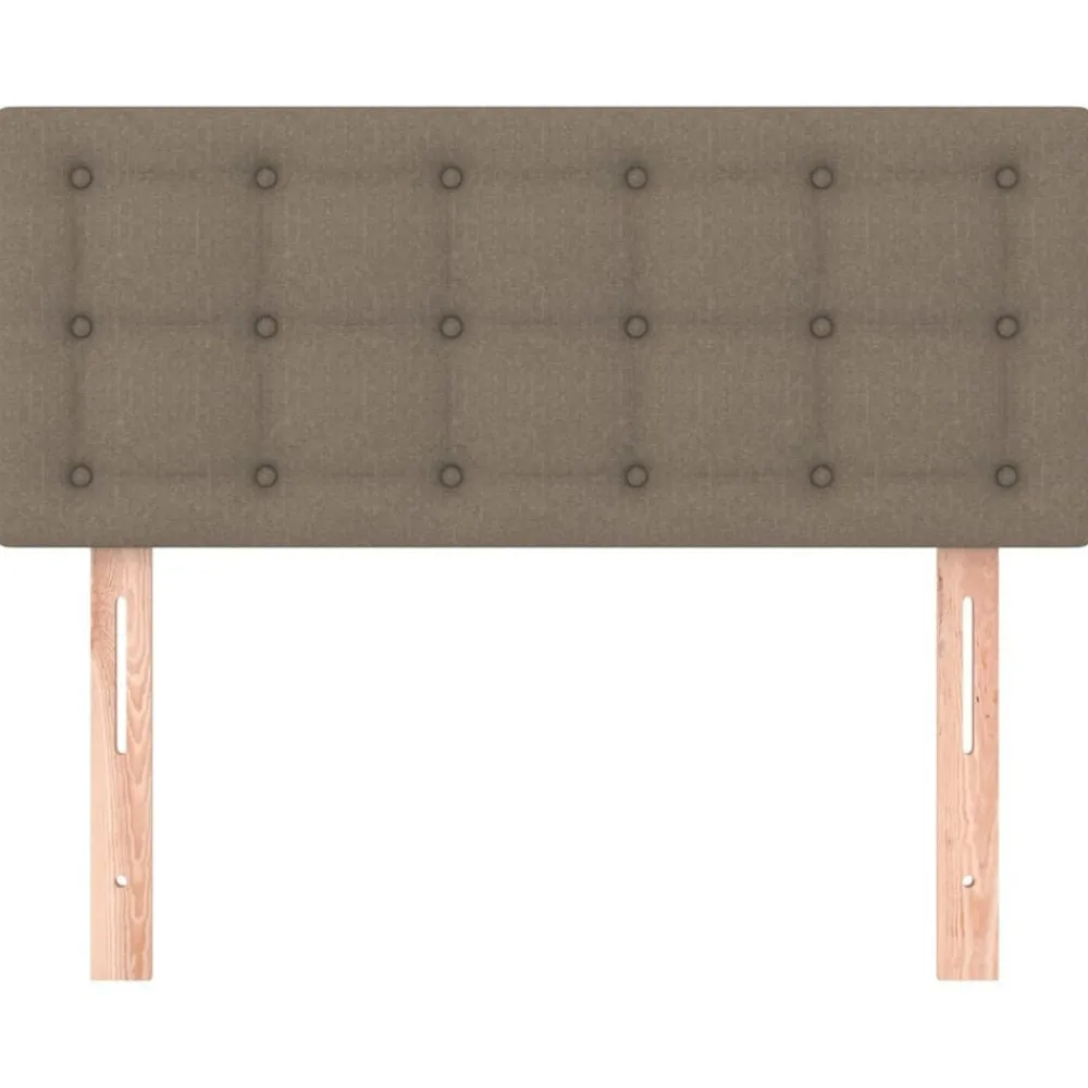 Lits & Accessoires-vidaXL Tête de lit 80x5x78/88 cm Tissu Taupe