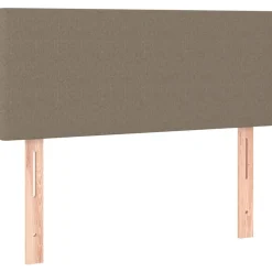 Lits & Accessoires-vidaXL Tête de lit 80x5x78/88 cm Tissu Taupe