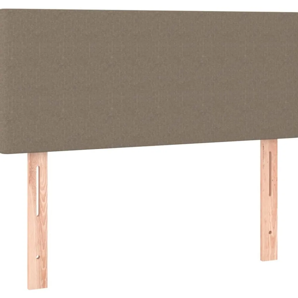 Lits & Accessoires-vidaXL Tête de lit 80x5x78/88 cm Tissu Taupe