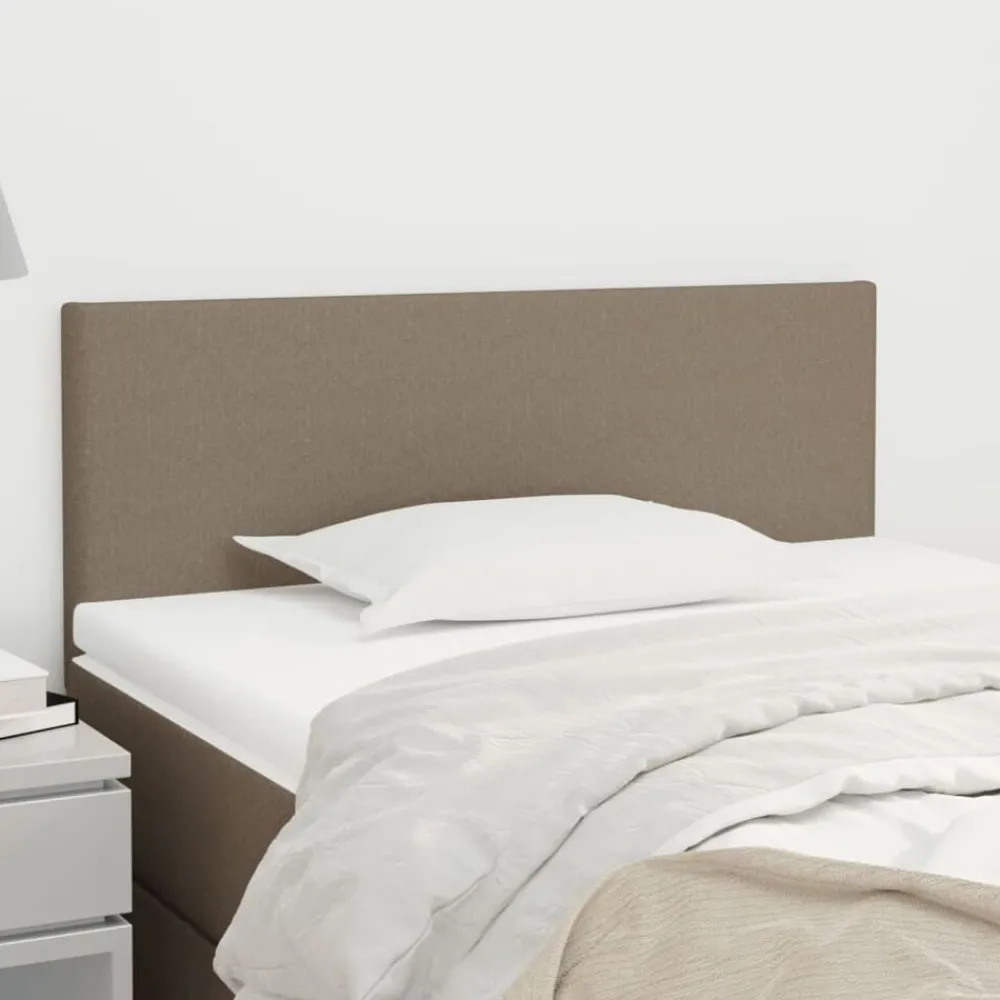 Lits & Accessoires-vidaXL Tête de lit 80x5x78/88 cm Tissu Taupe