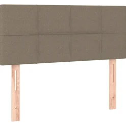 Lits & Accessoires-vidaXL Tête de lit 80x5x78/88 cm Tissu Taupe
