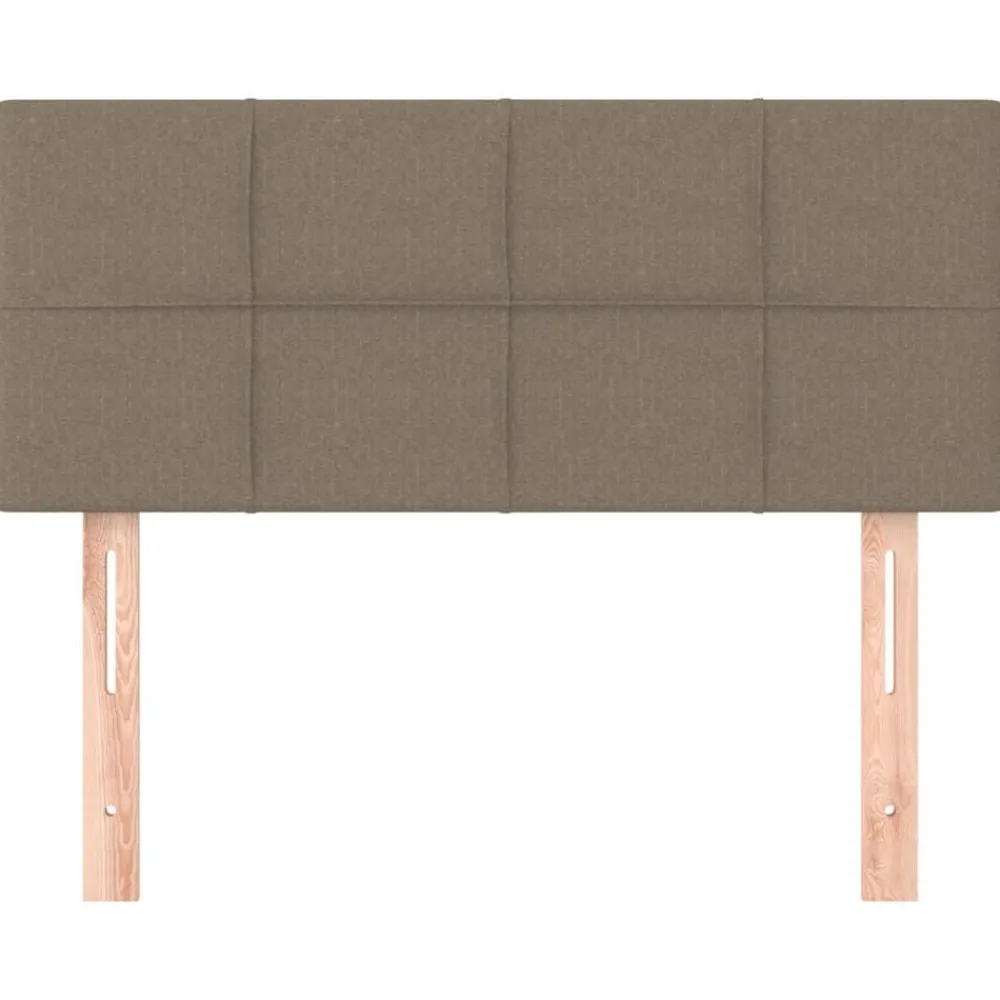 Lits & Accessoires-vidaXL Tête de lit 80x5x78/88 cm Tissu Taupe