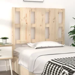 Lits & Accessoires-vidaXL Tête de lit 95,5x4x100 cm Bois massif de pin Naturel