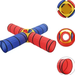 vidaXL Tunnel de jeu pour enfants avec 250 balles Multicolore