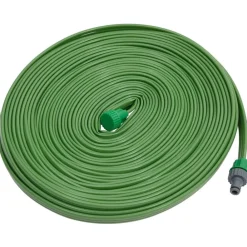 vidaXL Tuyau d'arrosage à 3 tubes vert 7,5 m PVC
