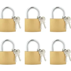Serrures & Clés-vidaXL U Lock avec Clés 6 pcs Laiton Fer