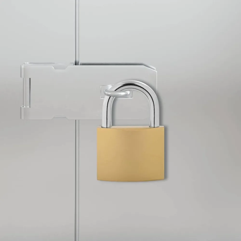 vidaXL U Lock avec Clés 12 pcs Laiton Fer