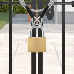 vidaXL U Lock avec Clés 50 pcs Laiton Fer