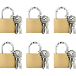 Serrures & Clés-vidaXL U Lock avec Clés 6 pcs Laiton Fer