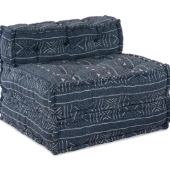 Décorations-vidaXL Unité de canapé modulaire 70 x 70 x 56 cm Impression indigo