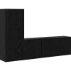 Meubles Tv-vidaXL Unité murale de TV 5 pcs Chêne noir Bois d'ingénierie