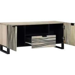 Meubles Tv|Armoires & Meubles De Rangement-vidaXL Unites TV avec tiroir 105 x 33 x 46 cm Bois d'ingénierie Blanc