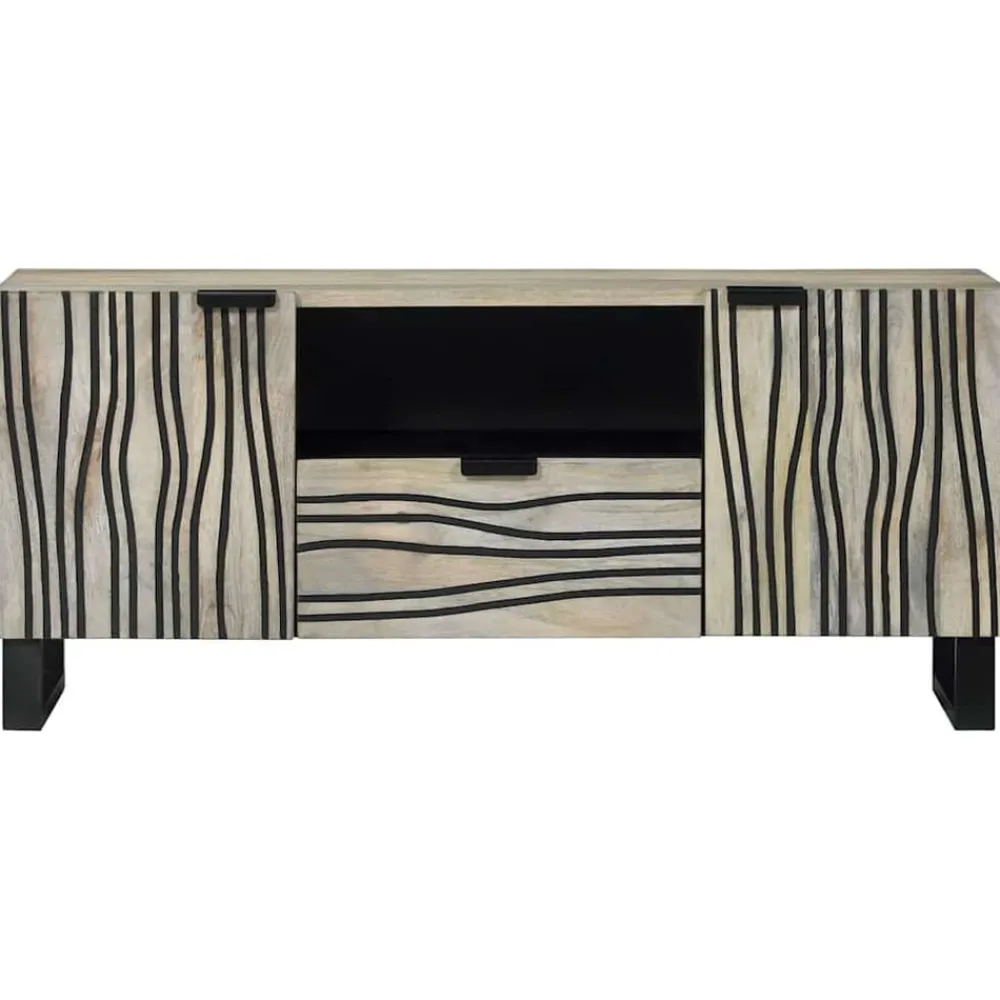 Meubles Tv|Armoires & Meubles De Rangement-vidaXL Unites TV avec tiroir 105 x 33 x 46 cm Bois d'ingénierie Blanc