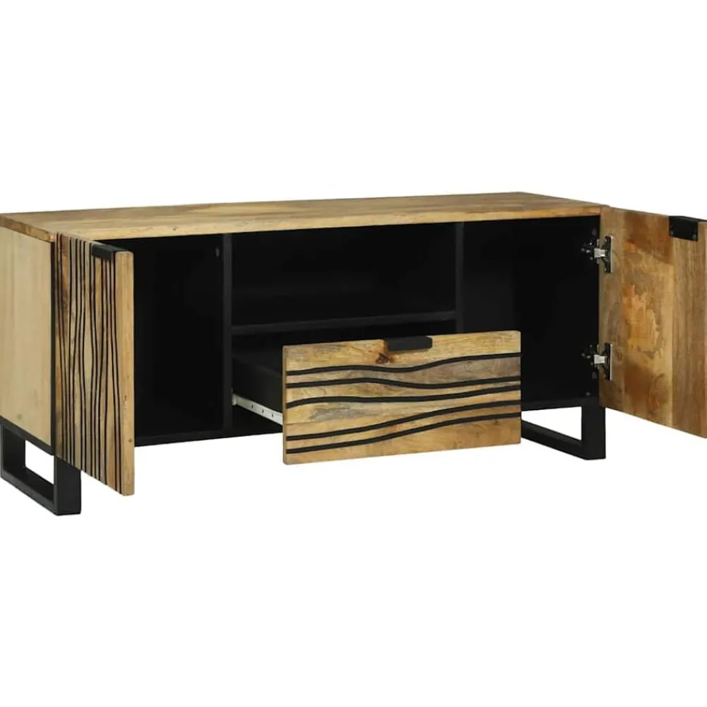 vidaXL Unites TV avec tiroir Marron 105 x 33 x 46 cm Bois d'ingénierie