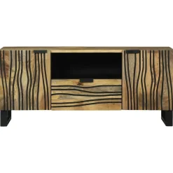 vidaXL Unites TV avec tiroir Marron 105 x 33 x 46 cm Bois d'ingénierie