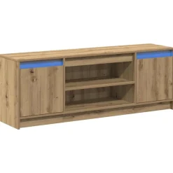 Meubles Tv-vidaXL Unites TV Marron 139,5 x 34 x 50 cm Bois d'ingénierie ch&ecirc;ne artisanal