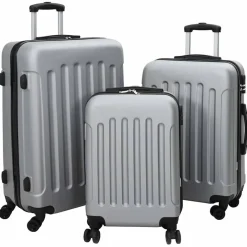 Bagages & Maroquinerie-vidaXL Valise 3 pcs 50 x 31 x 78 cm Plastic ABS Argenté