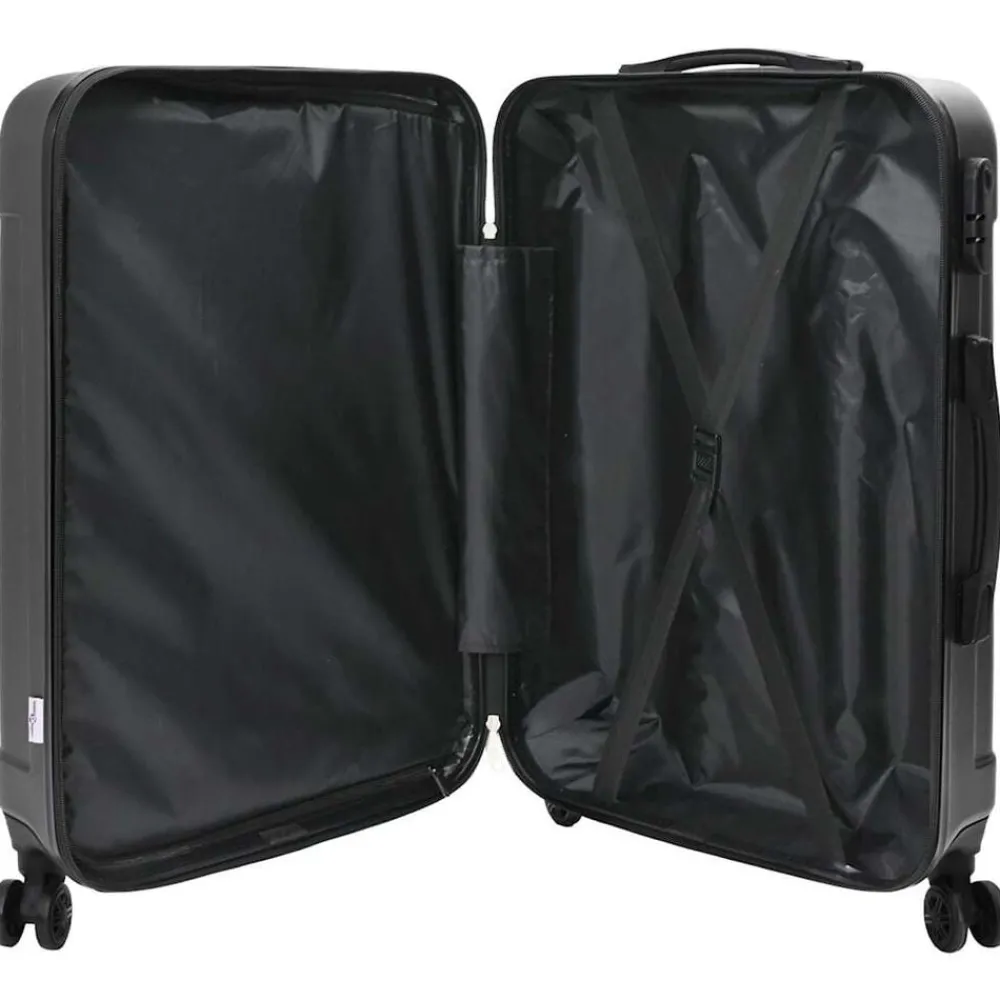 Bagages & Maroquinerie-vidaXL Valise 3 pcs 50 x 31 x 78 cm Plastic ABS Gris foncé