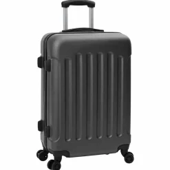 Bagages & Maroquinerie-vidaXL Valise 3 pcs 50 x 31 x 78 cm Plastic ABS Gris foncé