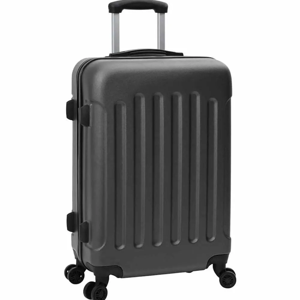 Bagages & Maroquinerie-vidaXL Valise 3 pcs 50 x 31 x 78 cm Plastic ABS Gris foncé
