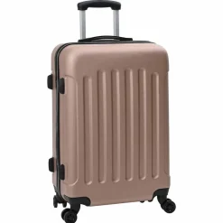 Bagages & Maroquinerie-vidaXL Valise 3 pcs 50 x 31 x 78 cm Plastic ABS Or rose