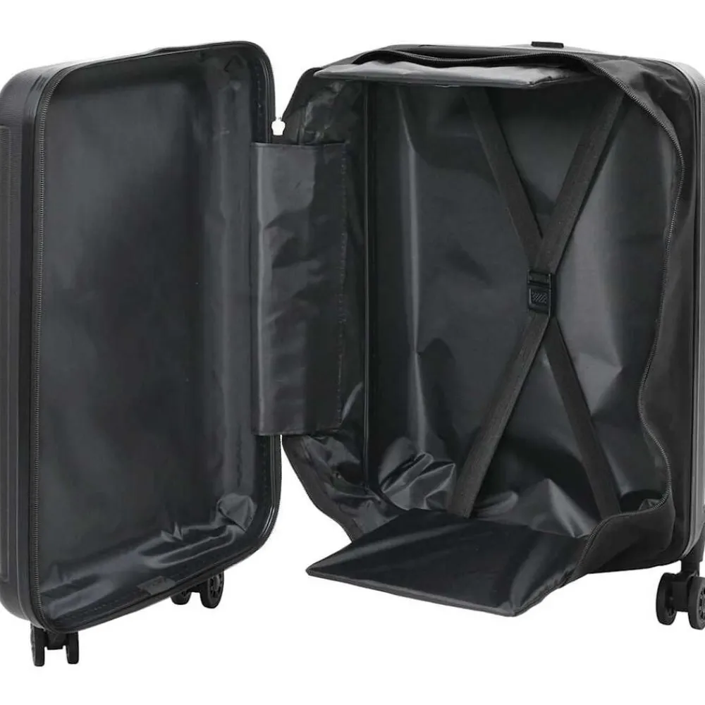 Bagages & Maroquinerie-vidaXL Valise avec verrouillage 34 x 23 x 55.5 cm Plastic ABS Noir