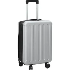 Bagages & Maroquinerie-vidaXL Valise avec verrouillage 34 x 23 x 55.5 cm Plastic ABS Argent
