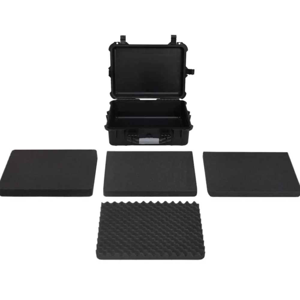 Appareils Photo-vidaXL Valise de vol portable Noir 52x40x19 cm PP