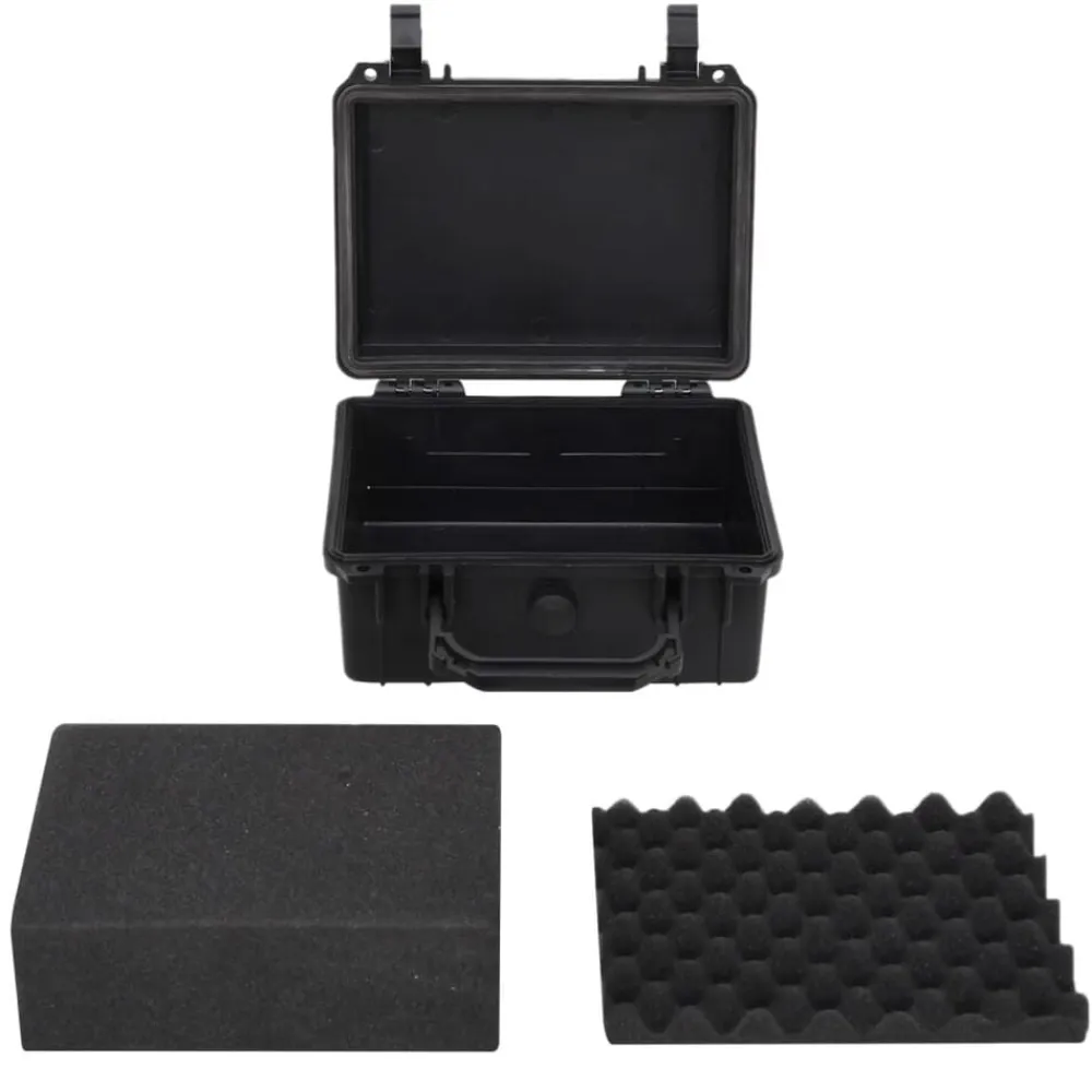 vidaXL Valise de vol portable Noir 24x19x11 cm PP