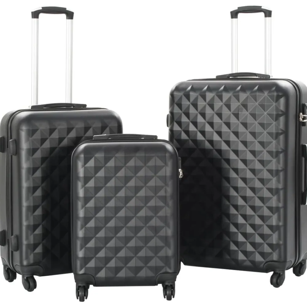 vidaXL Valise rigide 3 pcs ABS
