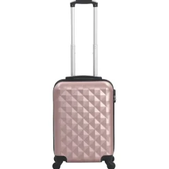 Bagages & Maroquinerie-vidaXL Valise rigide ABS doré rose