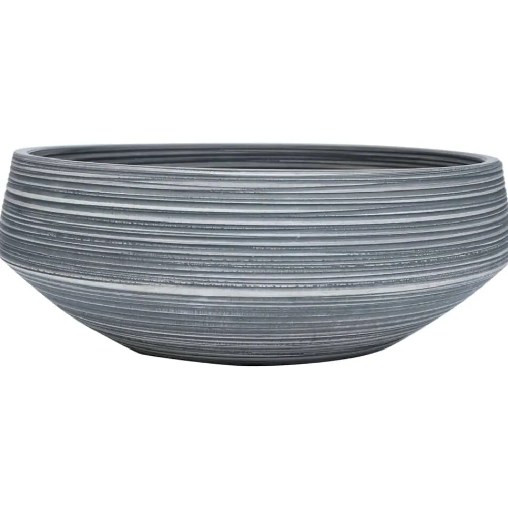 vidaXL Vasque à poser gris rond Φ41x14 cm céramique