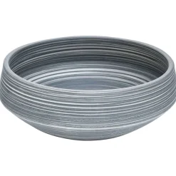 vidaXL Vasque à poser gris rond Φ41x14 cm céramique