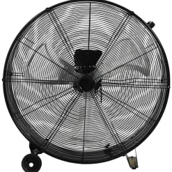 vidaXL Ventilateur à tambour industriel 77 cm 187,7 W Noir