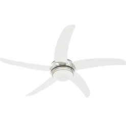 Appareils Électroménagers-vidaXL Ventilateur de plafond orné avec lampe 128 cm Blanc
