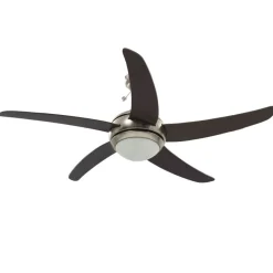 vidaXL Ventilateur de plafond orné avec lampe 128 cm