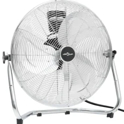 Appareils Électroménagers-vidaXL Ventilateur de sol 3 vitesses 60 cm 115,2 W Argent