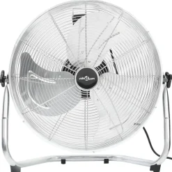 Appareils Électroménagers-vidaXL Ventilateur de sol 3 vitesses 60 cm 115,2 W Argent